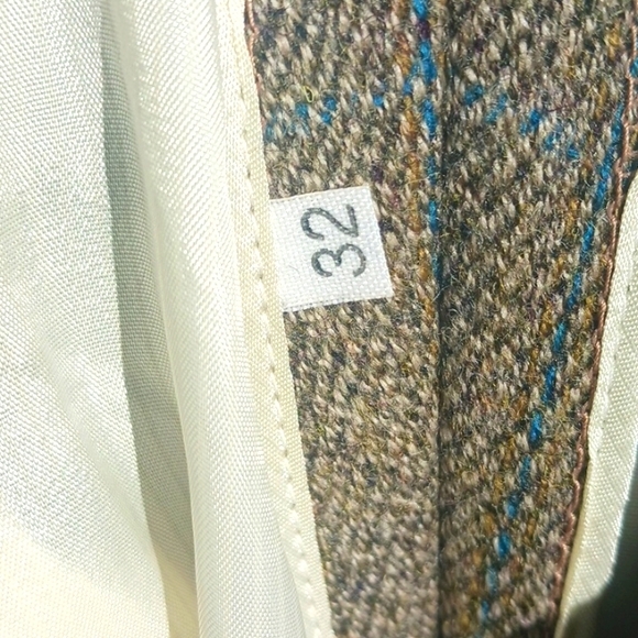 Zanella Pure Wool Pants,32, Brown & Multicolor Threading. - Picture 5 of 12